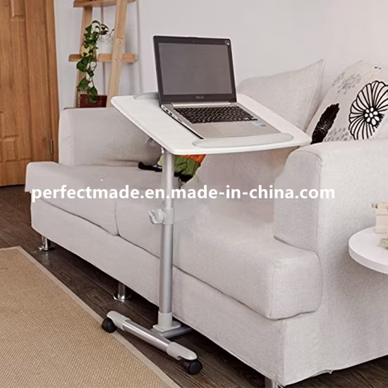 Hot Selling Cheap Adjustable Overbed Table with Wheels
